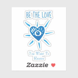 *~* BE THE LOVEハートWITH EYE Vinyl Sticker シール