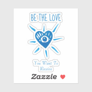 *~* BE THE LOVEハートWITH EYE Vinyl Sticker シール
