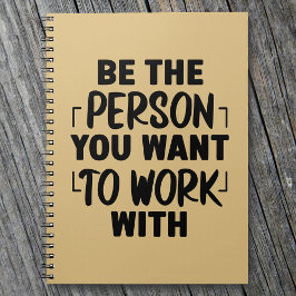 Be the Person やる気を起こさせる引用文 ノートブック