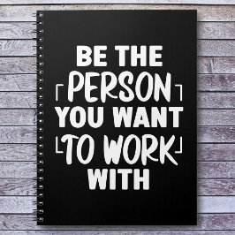 Be the Person やる気を起こさせる引用文 ノートブック