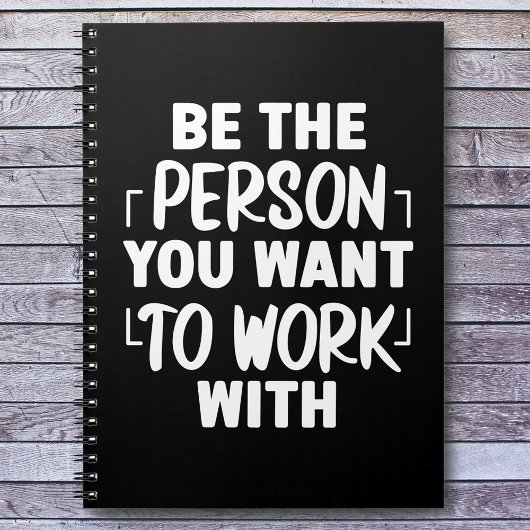 Be the Person やる気を起こさせる引用文 ノートブック