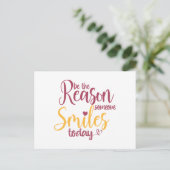 Be the reason someone smiles today ポストカード (スタンド正面)