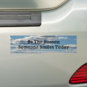 Be The Reason Someone Smiles Today Bumper Sticker バンパーステッカー (車上)