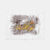 Be The Reason Someone Smiles Today Cute Sweet Moti フリースブランケット (正面(横))