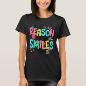 Be The Reason Someone Smiles Today Kind Sitive Aff Tシャツ (正面)