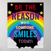 Be the reason why someone smiles today classroom ポスター (正面)