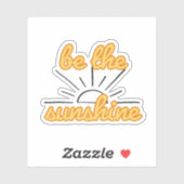 Be the Sunshine やる気を起こさせる引用文 シール (シート)
