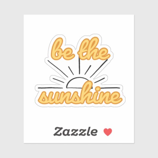 Be the Sunshine やる気を起こさせる引用文 シール (シート)