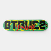 BE TRUE 2 YOURSELF JMT 7 3/4"スケートボードデッキ スケートボード (横)