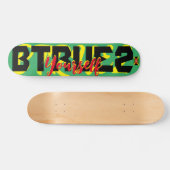 BE TRUE 2 YOURSELF JMT 7 3/4"スケートボードデッキ スケートボード (横)
