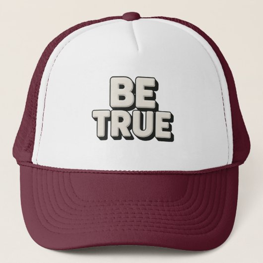 Be True Message  キャップ (正面)