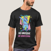 Be Unique Be Unicorn 10 Tシャツ (正面)