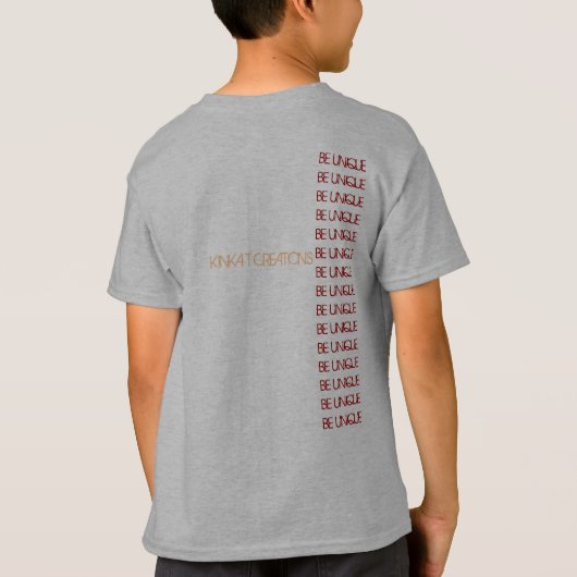 Be Unique Tシャツ (裏面)