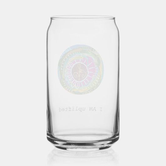 Be uplifted mantra with prayer portal  ガラス缶 (正面)