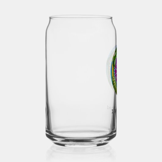 Be uplifted mantra with prayer portal ガラス缶 (左)