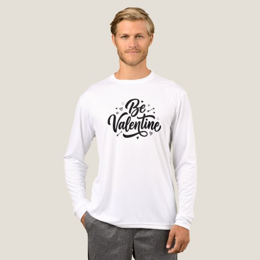Be Valentine Bold Minimal Typography T-Shirt トライブレンドＴシャツ (正面全体)