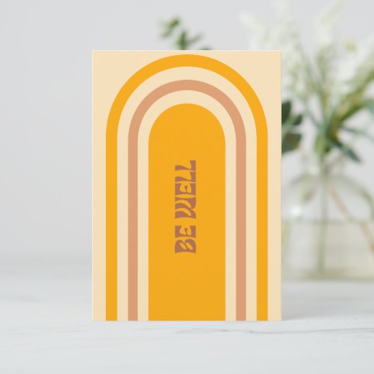 Be Well Notecards - Sand サンキューカード (スタンド正面)