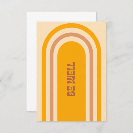 Be Well Notecards - Sand サンキューカード (正面/裏面)