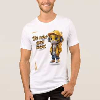 BE WHO YOU WANT” Inspirational Adult T-Shirt  Mo トライブレンドＴシャツ