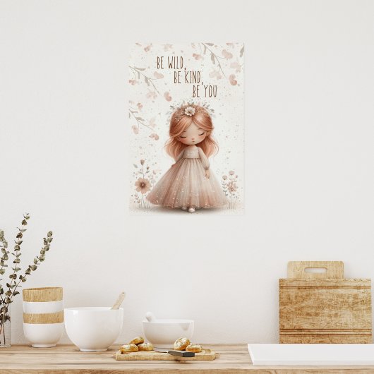 be wild, be kind, be you ポスター (キッチン)