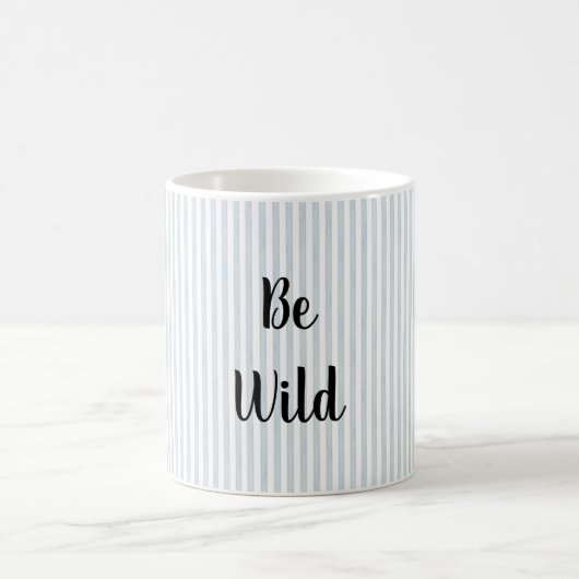 Be Wild Blue Stripes モーフィングマグカップ (中央)