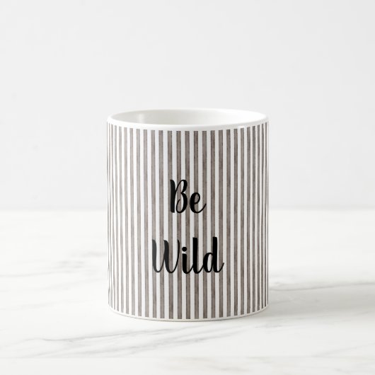 Be Wild Brown Stripes モーフィングマグカップ (中央)