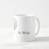 Be Wild Leopard Print Balloon コーヒーマグカップ (正面右)