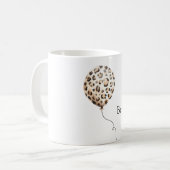 Be Wild Leopard Print Balloon コーヒーマグカップ (正面左)