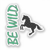 Be Wild-Strong decorative horse シール (正面)