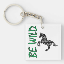Be Wild – Strong Decorative Horse Design Inspiring キーホルダー