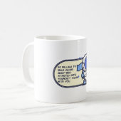 Be Willing To Walk Alone コーヒーマグカップ (正面左)