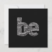 Be Word Art Card - やる気を起こさせる Greeting Card (裏面)