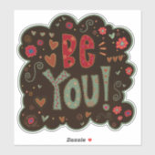 Be Youおもしろい勇気付けられるInspirityシール シール (シート)