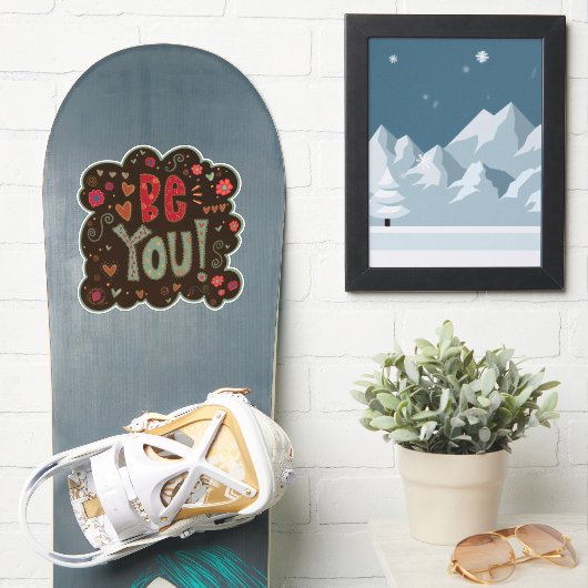 Be Youおもしろい勇気付けられるInspirityシール シール (スノーボード)