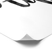 Be youの美しい水色のタイポグラフィポスタープリント ポスター (角)