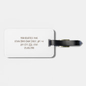 Be You美しいスクリプトレタリング銅 ラゲッジタグ (裏面横)