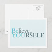 Be You – はがきやる気を起こさせる ポストカード (正面/裏面)