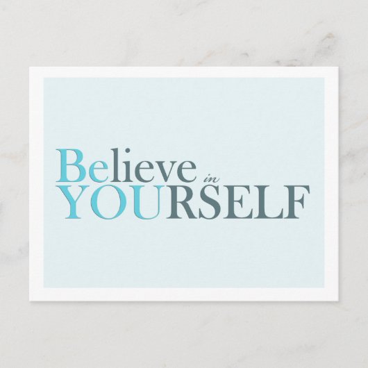 Be You – はがきやる気を起こさせる ポストカード (正面)