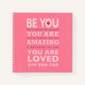 Be You – スパイラルノートブック(8.5インチx 8.5インチ) ノートブック (正面)