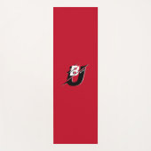 Be You モダン Red and Black ヨガマット (正面)