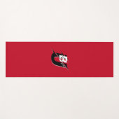 Be You モダン Red and Black ヨガマット (正面(横))