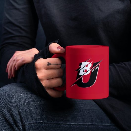 Be You モダン Red & Black Mug マグカップ