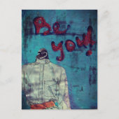 Be You Bird Mixed Media ポストカード (正面)