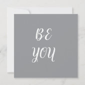 Be You Card – Minimal Motivational Greeting Card (裏面)