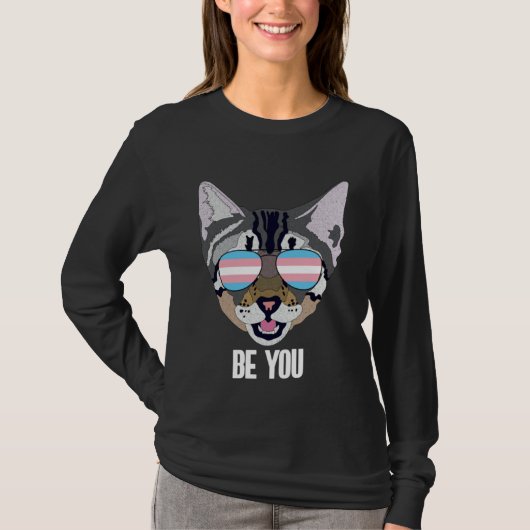 Be You Cat Trans Pride Tシャツ (正面)