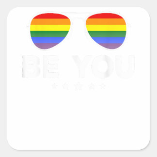 Be You LGBTレインボーサングラス スクエアシール