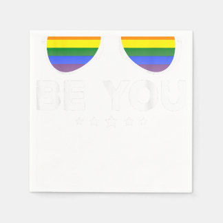Be You LGBTレインボーサングラス スタンダードカクテルナプキン