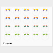 Be You LGBTレインボーサングラス ラウンドシール (シート)