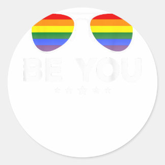 Be You LGBTレインボーサングラス ラウンドシール