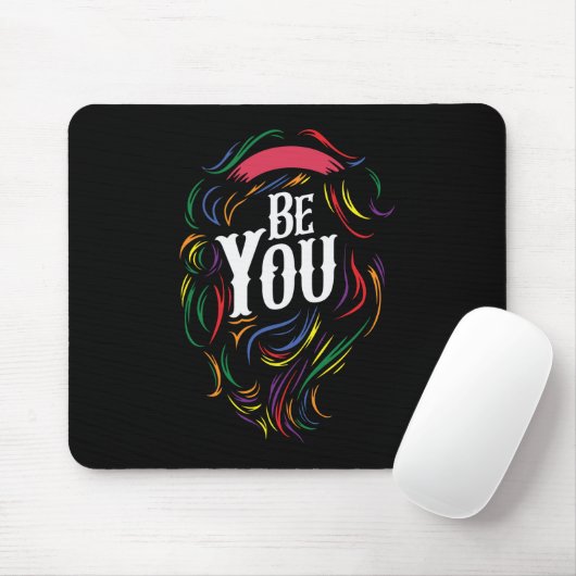 Be You | LGBTQ |レインボー |ゲイプライド マウスパッド (マウス)